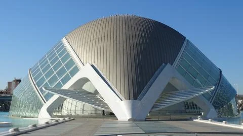 Close up of a huge building which is located in the park Stock Photos