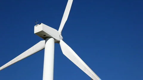 Close up on a huge windmill Stock Footage 874822