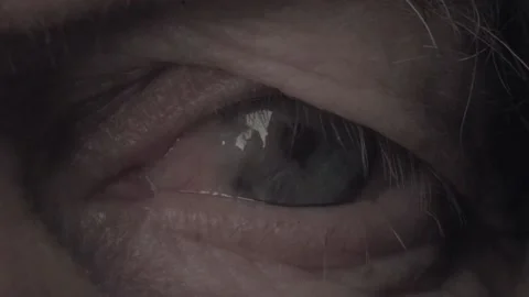 Close up of a human eye opening wide. Stock Footage 148282504