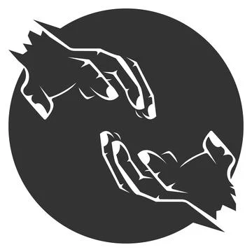 Close Up Human Hand Fingers Stock Illustration
