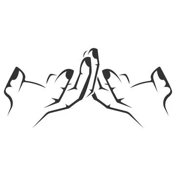 Close Up Human Hand Fingers 스톡 일러스트