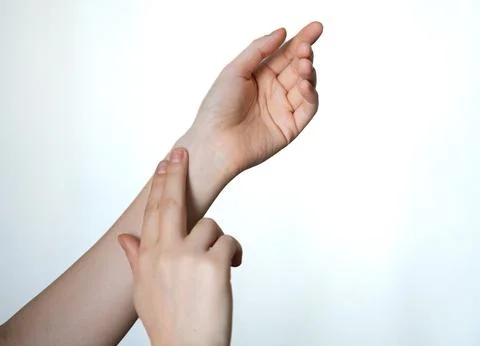 Close-up of human hand reaching forward in soft natural light for trust or help Stock Photos