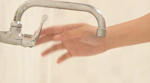 Close up human washing hand Stock Footage 39715279