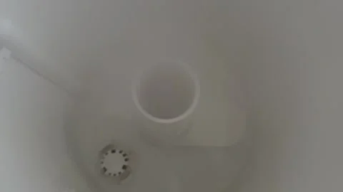 Close up of humidifier air outlet and top section, modern home appliance for air Stock Footage 337121104