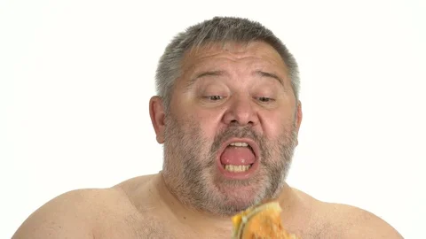 Close up of hungry man eating burger on ... | Stock Video | Pond5