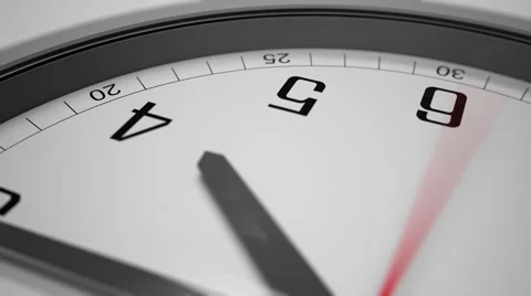 Close up hyperlapse rotation shot of clock hands. 4K footage Stock Footage 61296410