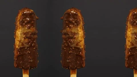 Close-up Ice Cream Melting Stock Footage 182504355