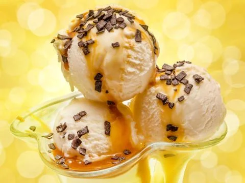 Close up of ice cream Stock Photos