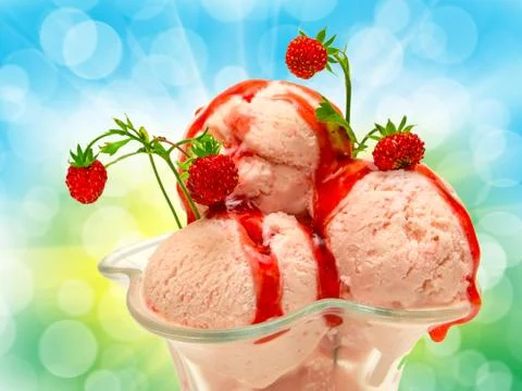 Close up of ice cream Stock Photos