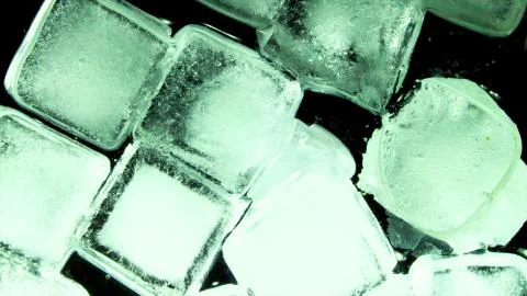 Close-up ice cubes Stock Photos