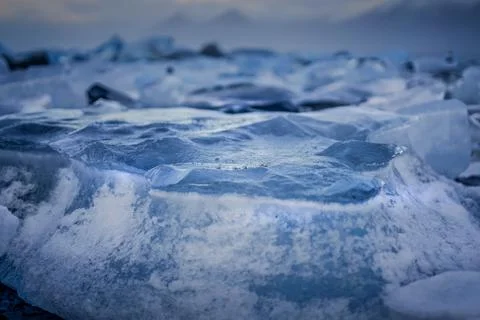 Close-up of ice cubes Stock Photos
