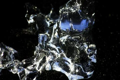 Close up of ice fragment Stock Photos