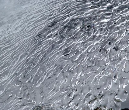 Close-up of the ice surface texture Stock Photos