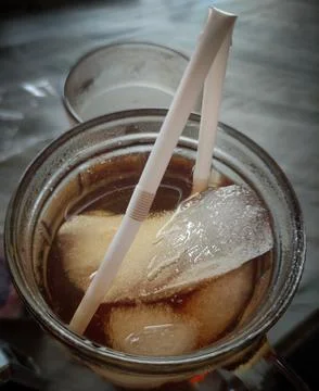 Close up of ice tea 스톡 사진