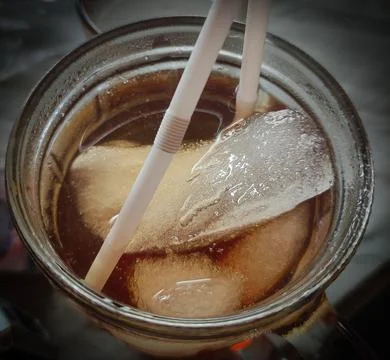 Close up of ice tea Stock Photos