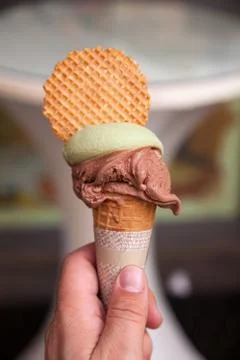 Close up of icecream Stock Photos