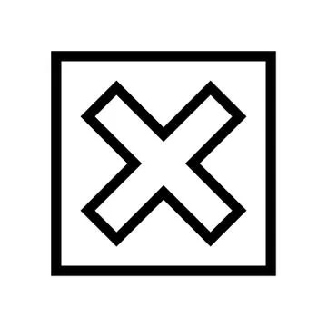 Close Icon Stock Illustration