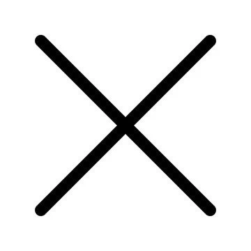 Close icon line isolated on white background. Black flat thin icon on moder.. Stock Illustration