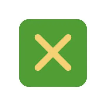 Close icon symbolizing cancellation, rejection, removal, termination Stock Illustration