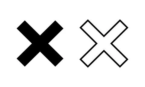 Close icon vector. Delete sign and symbol. cross sign Stock Illustration