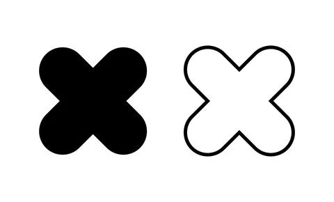 Close icon vector. Delete sign and symbol. cross sign Illustrazione stock