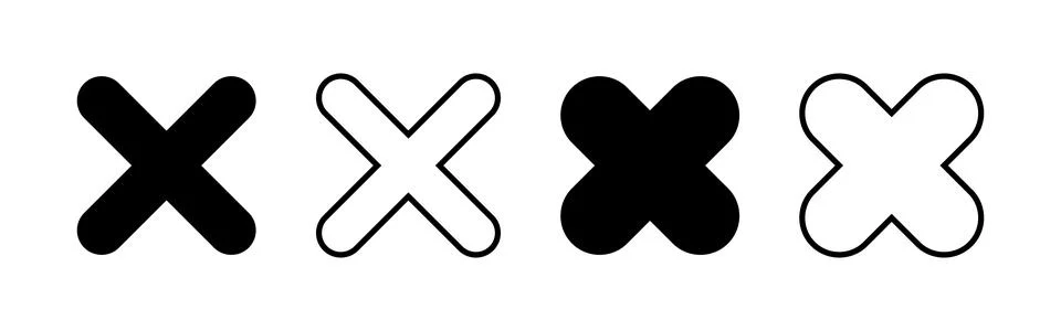 Close icon vector. Delete sign and symbol. cross sign Stock Illustration