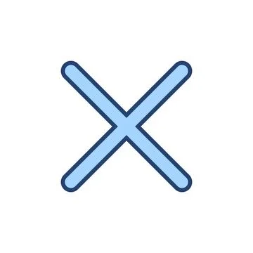 Close icon vector. Delete sign and symbol. cross sign Stock Illustration