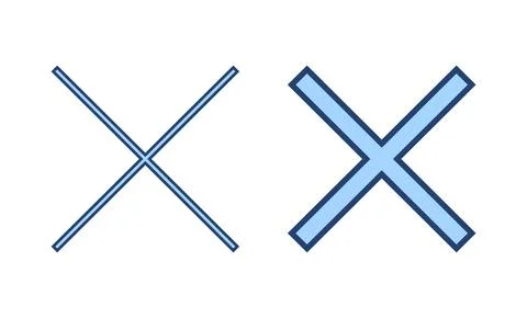 Close icon vector. Delete sign and symbol. cross sign Stock Illustration