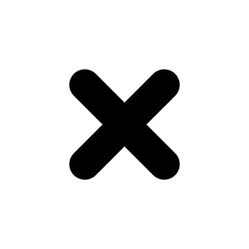 Close icon vector. Delete sign and symbol. cross sign Illustrazione stock