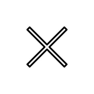 Close icon vector. Delete sign and symbol. cross sign Stock Illustration