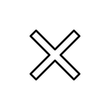 Close icon vector. Delete sign and symbol. cross sign Illustrazione stock