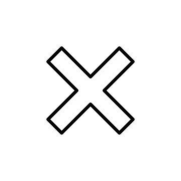 Close icon vector. Delete sign and symbol. cross sign Stock Illustration