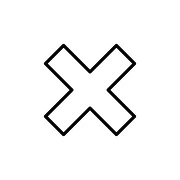 Close icon vector. Delete sign and symbol. cross sign Stock Illustration