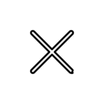 Close icon vector. Delete sign and symbol. cross sign Illustrazione stock