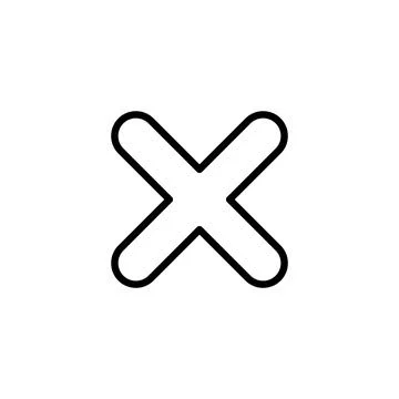 Close icon vector. Delete sign and symbol. cross sign Illustrazione stock