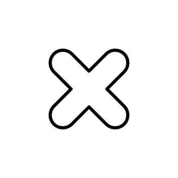Close icon vector. Delete sign and symbol. cross sign Illustrazione stock