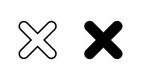 Close icon vector. Delete sign and symbol. cross sign 스톡 일러스트