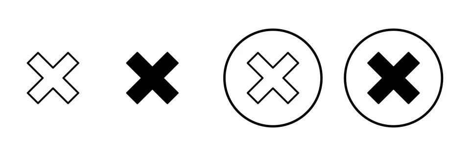 Close icon vector. Delete sign and symbol. cross sign 스톡 일러스트