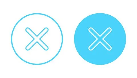 Close icon vector. Delete sign and symbol. cross sign Stock Illustration