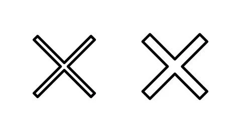 Close icon vector. Delete sign and symbol. cross sign 스톡 일러스트