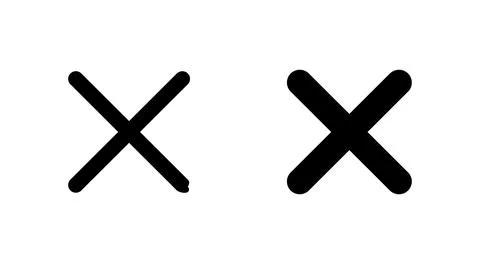 Close icon vector. Delete sign and symbol. cross sign 스톡 일러스트