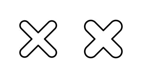 Close icon vector. Delete sign and symbol. cross sign 스톡 일러스트