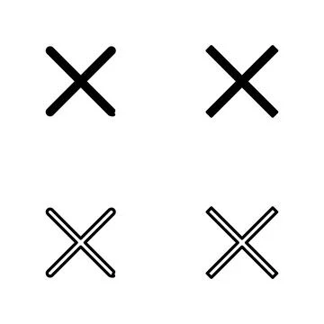 Close icon vector. Delete sign and symbol. cross sign 스톡 일러스트
