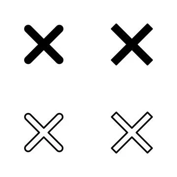 Close icon vector. Delete sign and symbol. cross sign 스톡 일러스트