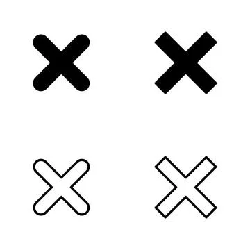 Close icon vector. Delete sign and symbol. cross sign 스톡 일러스트
