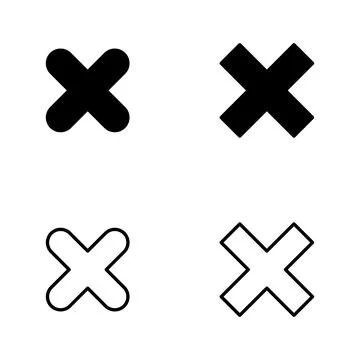Close icon vector. Delete sign and symbol. cross sign Illustrazione stock