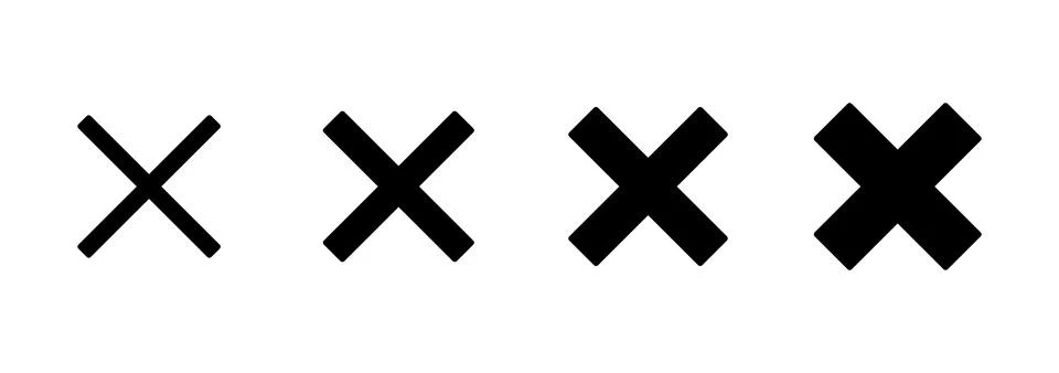 Close icon vector. Delete sign and symbol. cross sign Illustrazione stock