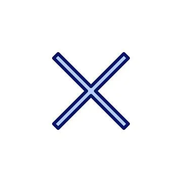 Close icon vector. Delete sign and symbol. cross sign イラスト素材