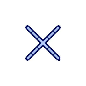 Close icon vector. Delete sign and symbol. cross sign Stockillustratie
