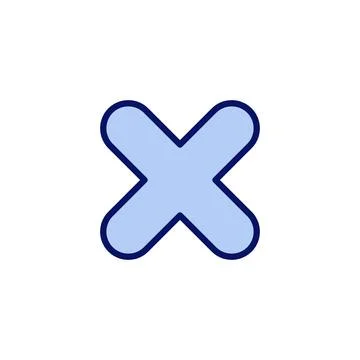 Close icon vector. Delete sign and symbol. cross sign Stock-Illustration